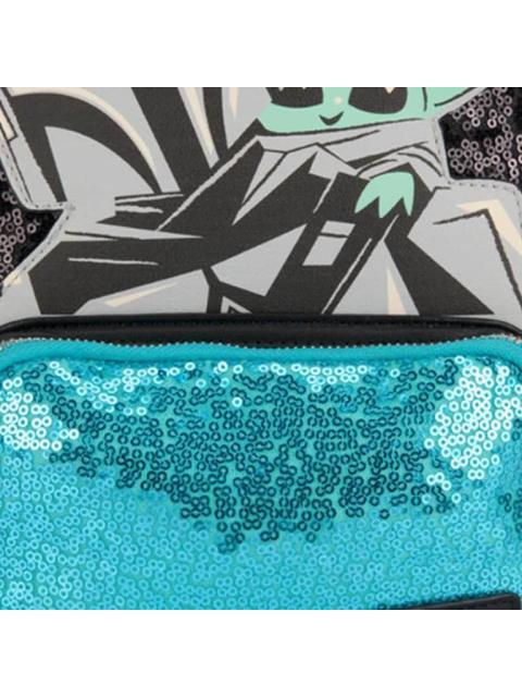 MINIMOCHILA BABY YODA NEGRO STAR WARS
