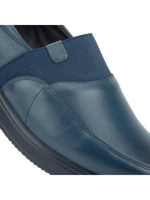 MOCASIN PIEL AZUL MARINO CALZADO PAZSTOR