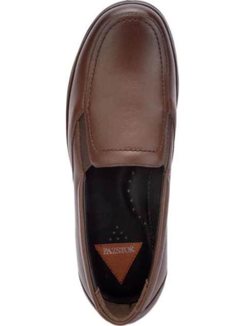 MOCASIN DE PIEL COGNAC CALZADO PAZSTOR