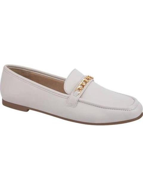 MOCASIN CON CADENA BEIGE/HUESO SHOSH
