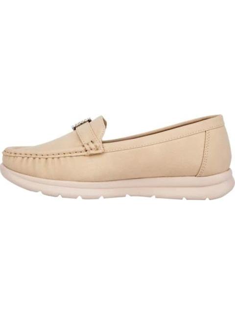 MOCASIN CON HEBILLA BEIGE SHOSH