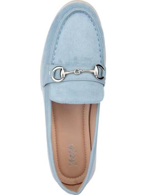 MOCASIN CON HERRAJE AZUL SHOSH