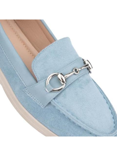 MOCASIN CON HERRAJE AZUL SHOSH