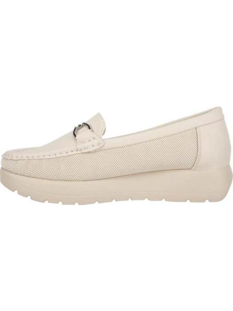 MOCASIN CON HERRAJE BEIGE/HUESO SHOSH