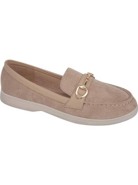 MOCASIN CON HERRAJE BEIGE SHOSH