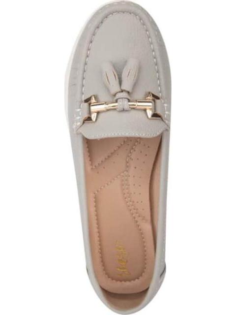 MOCASIN CON HERRAJE GRIS SHOSH