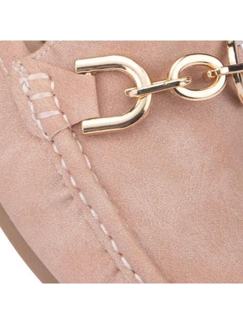 MOCASIN CON HERRAJE ROSA SHOSH