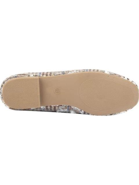 MOCASIN CON LENTEJUELA TAUPE VI LINE FASHION
