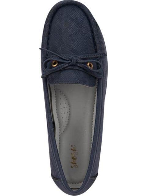 MOCASIN CON MOÑO AZUL MARINO SHOSH