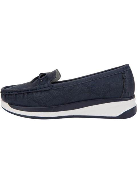 MOCASIN CON MOÑO AZUL MARINO SHOSH