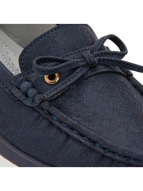 MOCASIN CON MOÑO AZUL MARINO SHOSH