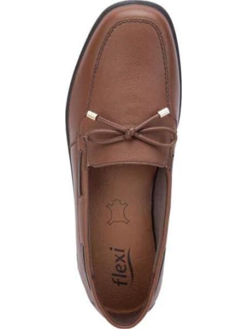 MOCASIN CON MOÑO CAFE FLEXI