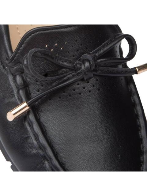 MOCASIN CON MOÑO NEGRO SHOSH