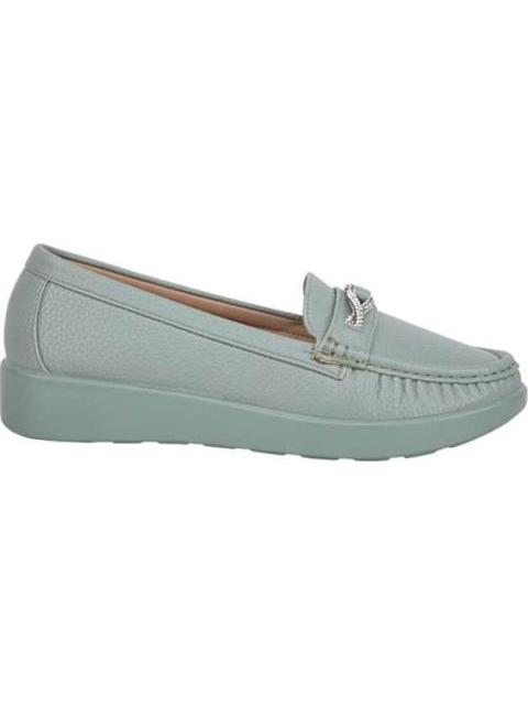 MOCASIN CON PEDRERIA AZUL MENTA SHOSH