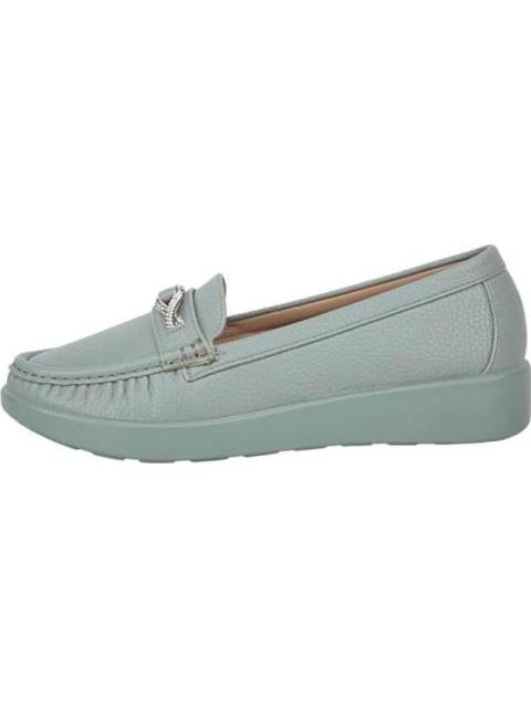 MOCASIN CON PEDRERIA AZUL MENTA SHOSH