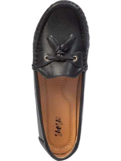 MOCASIN FLAT NEGRO SHOSH