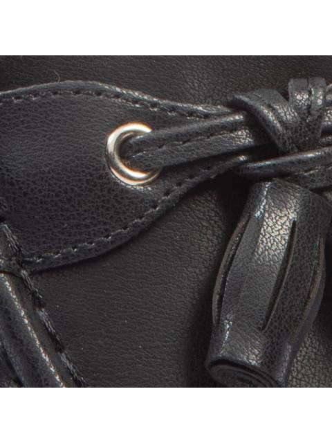 MOCASIN FLAT NEGRO SHOSH