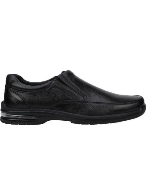 MOCASIN DE PIEL CON BURBUJA DE AIRE NEGRO FLEXI
