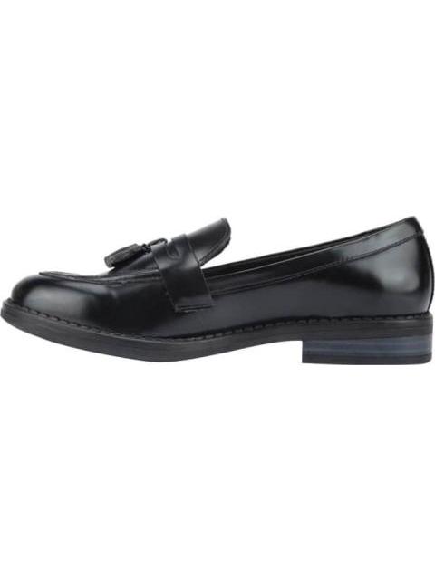 MOCASIN DE PIEL CON MOTAS NEGRO FLEXI