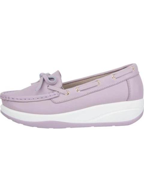 MOCASIN DE PIEL LILA SHOSH