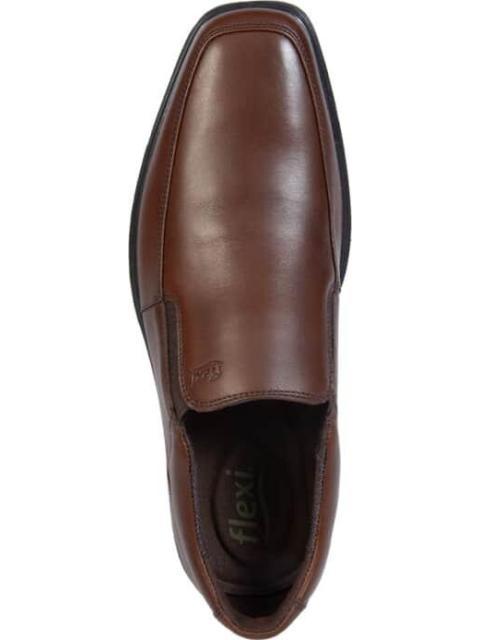 MOCASIN DE PIEL MARRON FLEXI