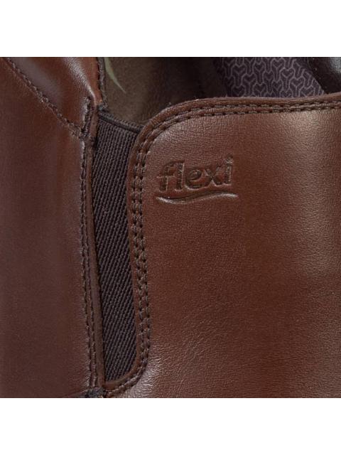 MOCASIN DE PIEL MARRON FLEXI
