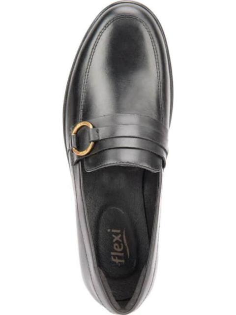 MOCASIN DE PIEL NEGRO FLEXI