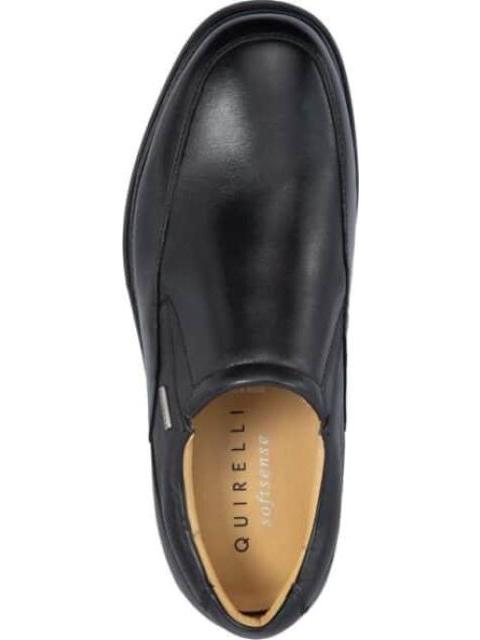 MOCASIN DE PIEL NEGRO QUIRELLI