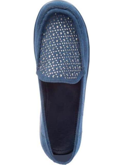 MOCASIN CON PEDRERIA AZUL MARINO SHOSH
