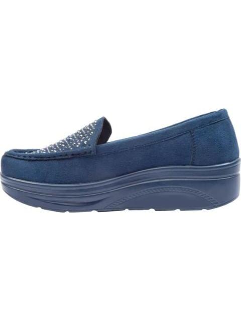 MOCASIN CON PEDRERIA AZUL MARINO SHOSH