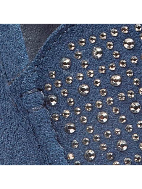 MOCASIN CON PEDRERIA AZUL MARINO SHOSH