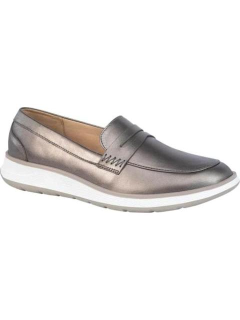 MOCASIN METALICO DE PIEL PEWTER FLEXI