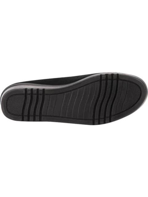 CUÑA BAJA LOAFER NEGRO SHOSH