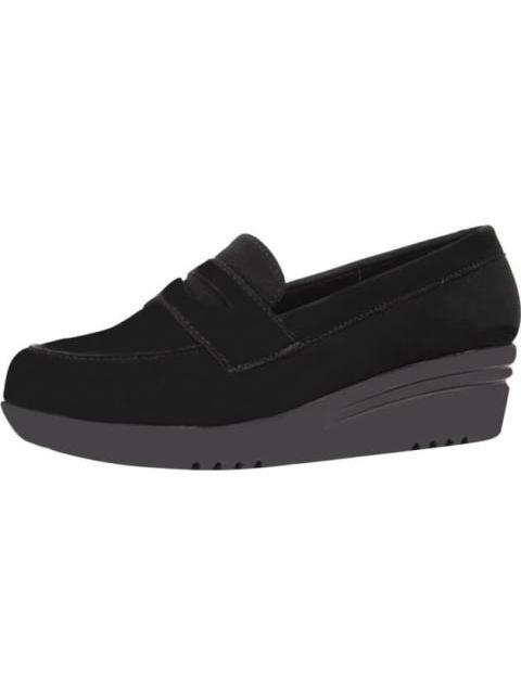 CUÑA BAJA LOAFER NEGRO SHOSH