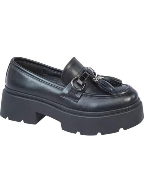 MOCASIN PLATAFORMA TRACK CON HERRAJE NEGRO BELINDA PEREGRIN