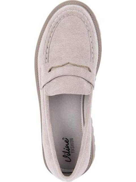 MOCASIN SUELA TRACK CON ANTIFAZ GRIS VI LINE FASHION
