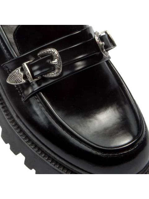 MOCASIN SUELA TRACK CON HEBILLAS NEGRO VI LINE FASHION