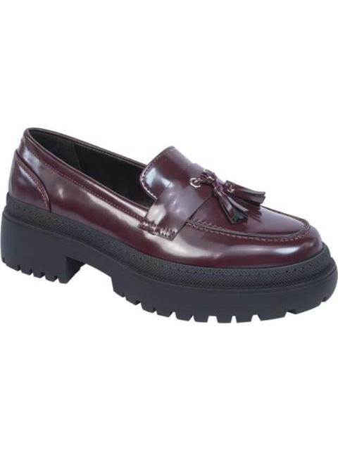 MOCASIN SUELA TRACK CON MOTAS VINO VI LINE