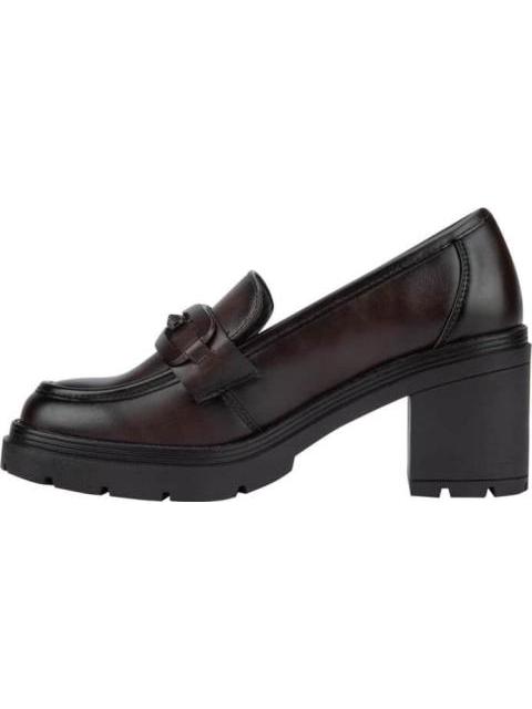 MOCASIN TACON ANCHO CON HERRAJE CAFE VI LINE FASHION