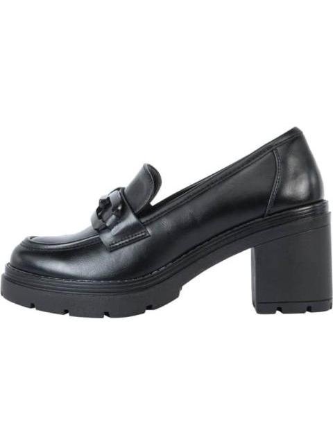 MOCASIN TACON ANCHO CON HERRAJE NEGRO VI LINE FASHION