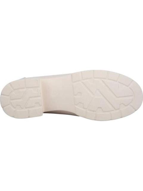 MOCASIN TACON BAJO BEIGE/HUESO SHOSH