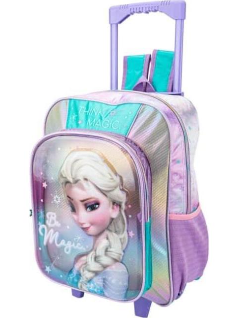 MOCHILA CON RUEDAS ESCOLAR MORADO FROZEN