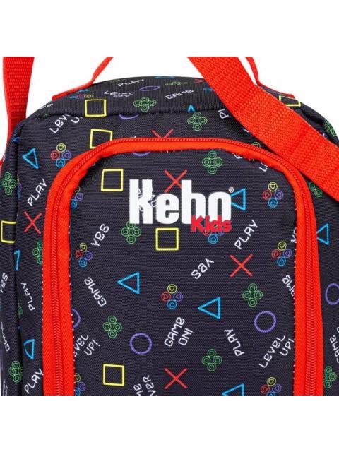 MOCHILA CON RUEDAS ESCOLAR NEGRO KEBO KIDS