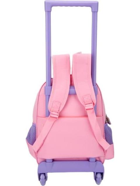 MOCHILA CON RUEDAS ESCOLAR ROSA CUTIE ZOO