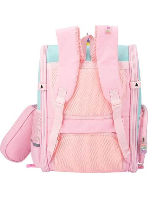 MOCHILA CON RUEDAS ESCOLAR ROSA CUTIE ZOO