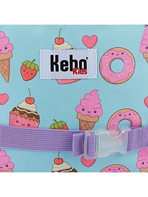 MOCHILA ESCOLAR AZUL MENTA KEBO KIDS