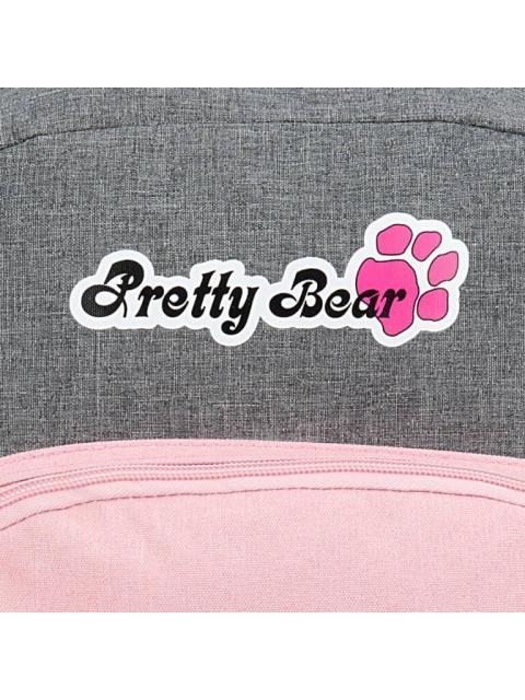 MOCHILA ESCOLAR GRIS PRETTY BEAR