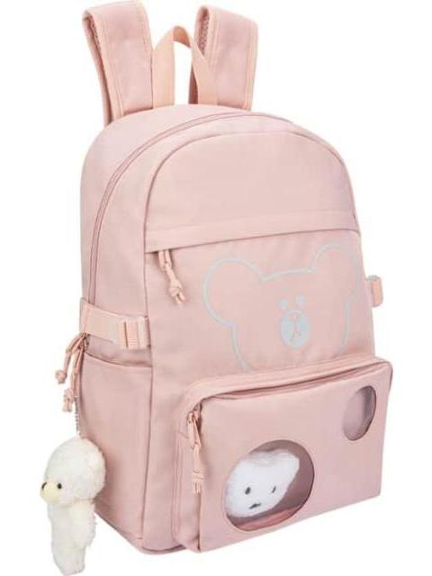MOCHILA ESCOLAR ROSA PRETTY BEAR