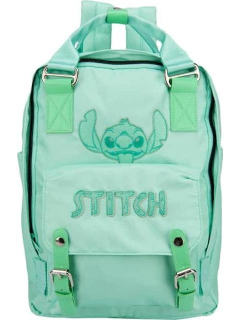 MOCHILA ESCOLAR STITCH AZUL MENTA STITCH