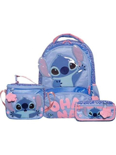 MOCHILA ESCOLAR STITCH AZUL STITCH